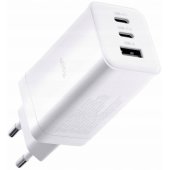GaN PD QC ATC-01-65WACC 2x USB-C / 1x USB-A 65W White