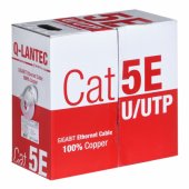 _518119 Kabelis UTP Q-Lantec KIU5PVC305NC, kietas (Cat.5e PVC 305m pilkas)