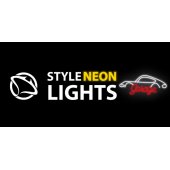 SNL95WH Style Neon Lights Garage balta-raudona