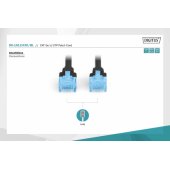 CAT 5e U-UTP jungiamasis kabelis 3m juodas