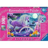 Ravensburger Puzzle 300el Brokatowy jednorożec 129805 RAVENSBURGER