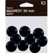 Grand magnetas 30mm, juodas, 10 vnt. GRAND - 190311