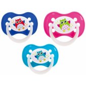 Symmetric Silicone Soother 0-6m Owl Baby 22/ 568 Random Color 1pcs