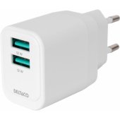 Charger 2x USB-A 12W White