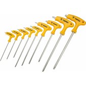Topex Set of T10-T50 type torx wrenches with hole 9pcs.