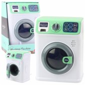 Children®s Washing Machine Rotating Drum Lights Sounds White Green