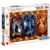Clementoni dėlionė, 104 detalės, Hermione, Harry, Ron. Harry Potter