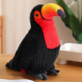 Plush Toucan Bird Plush Toy Mascot Cuddly Toy Red 30cm