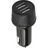 LA-03 1xUSB 2,4A + 1xUSB QC 3.0 Black