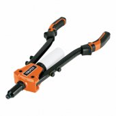 Heavy duty hand riveter with interchangeable nozzles 2.5-6.5 mm