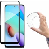 Xiaomi Redmi 10 visiškai dengiantis Flexi Nano Glass, juodas