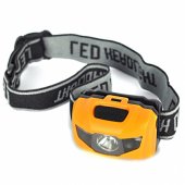 BORUIT RJ-LW601 geltonas LED žibintas ant galvos bėgimui