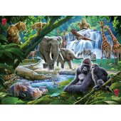 _6820957 Ravensburger Puzzle 100 pc Jungle family