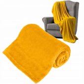 Flisinis pledas 150x200cm geltonas