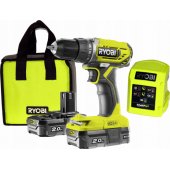 Ryobi ONE+ cordless drill/ driver R18DD2-220S, 18 volts (green/ black, 2