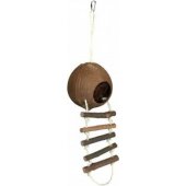 Trixie Coconut house with ladder, diameter 13 cm.