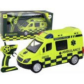 Remote Controlled Yellow Ambulance With Lights