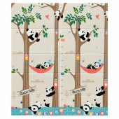 Foldable Double-Sided Foam Educational Crawling Mat – Pandas (180x150c