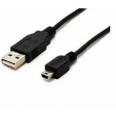Kabelis USB 2.0 A-B Mini juodas 1,0m