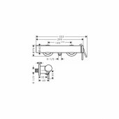 Tecturis S shower mixer matt black