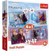 Trefl 4 viename dėlionė Ledynmetis 2 (Frozen 2) – Kelionė į nežinomybę