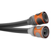 Gardena Textile Hose Liano Life 1/ 2, 30 meter set (dark grey/ orange, m