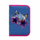 00139125 Crazy Cat, 21 cm x 17 cm, mėlyna/ rožinė