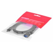 Kabelis USB-C (kištukas) - USB-A (lizdas) 10Gbps 60W 1 m Juodas
