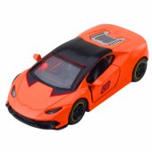 Metalinė sportinė mašinėlė su atitraukimo mechanizmu, oranžinė, 1:43