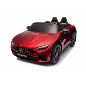 Mercedes AMG SL63 akumuliatorinis automobilis, raudonas