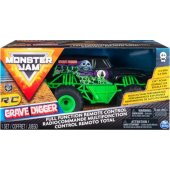 Spin Master Monster Jam 1:24 on radio Gravedigger