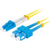 Šviesolaidinis jungiamasis laidas SM SC-SC DUPLEX LSZH 3.0mm 1m geltonas