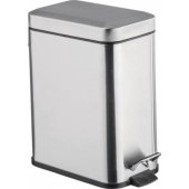 Metalinė šiukšliadėžė 5 l, sidabrinė