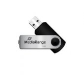 16 GB USB 2.0 sidabrinė / juoda
