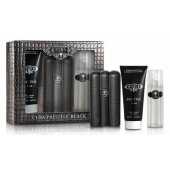 Prestige Black rinkinys, tualetinis vanduo 90ml + dušo želė 200ml + losjonas po skutimosi 100ml