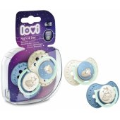 Silicone Dynamic Soother 6-18m Night&Day 22/ 915 Boy