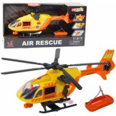 Rescue Helicopter Hook Stretcher Lights Sounds Orange 1:12