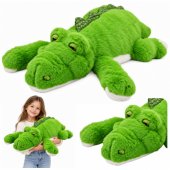 Green Weighted Plush Crocodile Cuddly Toy (75 cm)