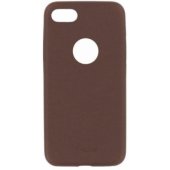„Slim Synthetic Leather Back Case iPhone 8“ rudas