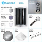 LISA ((ZS-1272-2 low tray) GL-ZQ-160 B 90) 90x90x215
