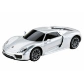 RC Sports Car 1:24 Remote Controlled Porsche 918 Spyder Silver
