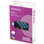 Išorinis SSD diskas SC735 2TB U3.2C 1000/ 1000MB/ s mėlynas