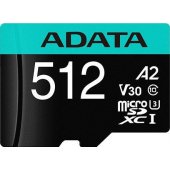 Premier Pro 512GB microSDXC Сlass 10 + adapteris