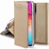 Magnetinis dėklas-knygutė Xiaomi Redmi 13C 4G, auksinis