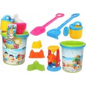 Sand Toy Set, Bucket, Grinder, Watering Can, Colorful Molds
