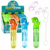 Dinozaurų muilo burbulai, 3 skylės, įvairių spalvų, 30 ml