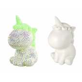 _6959401 Creative Unicorn deimantų ir kristalų kūrybinis rinkinys, žalias