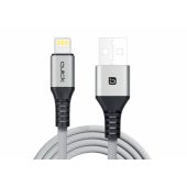 QB-122 USB Lightning kabelis 1,5 m pilkas