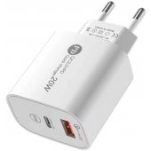 A6MaxL 20W USB-A/ C + Cable USB-C/ Lightning 1m White