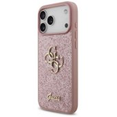 _8455219 Guess PU fiksuotas Glitter 4G Metal Logo dėklas, skirtas iPhone 18 Pro M